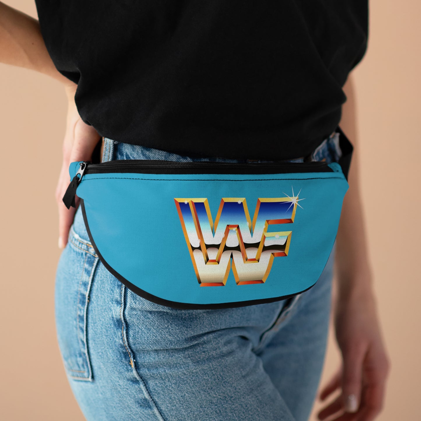 WWF 1982 Logo Turquoise  Fanny Pack